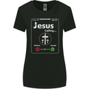Jesus is Calling Christian Christianity Womens Wider Cut T-Shirt Black