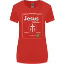 Jesus is Calling Christian Christianity Womens Wider Cut T-Shirt Red