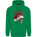 Jingle Hell Funny Christmas Skull Xmas Childrens Kids Hoodie Irish Green