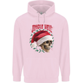 Jingle Hell Funny Christmas Skull Xmas Childrens Kids Hoodie Light Pink
