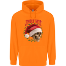 Jingle Hell Funny Christmas Skull Xmas Childrens Kids Hoodie Orange