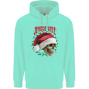 Jingle Hell Funny Christmas Skull Xmas Childrens Kids Hoodie Peppermint