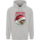 Jingle Hell Funny Christmas Skull Xmas Childrens Kids Hoodie Sports Grey