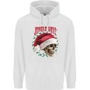 Jingle Hell Funny Christmas Skull Xmas Childrens Kids Hoodie White