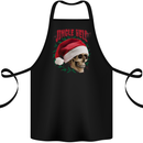 Jingle Hell Funny Christmas Skull Xmas Cotton Apron 100% Organic Black