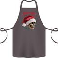Jingle Hell Funny Christmas Skull Xmas Cotton Apron 100% Organic Dark Grey