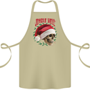 Jingle Hell Funny Christmas Skull Xmas Cotton Apron 100% Organic Khaki