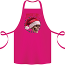Jingle Hell Funny Christmas Skull Xmas Cotton Apron 100% Organic Pink