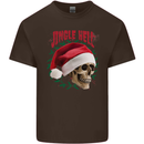 Jingle Hell Funny Christmas Skull Xmas Kids T-Shirt Childrens Chocolate