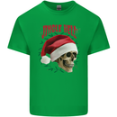 Jingle Hell Funny Christmas Skull Xmas Kids T-Shirt Childrens Irish Green