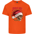 Jingle Hell Funny Christmas Skull Xmas Kids T-Shirt Childrens Orange