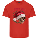Jingle Hell Funny Christmas Skull Xmas Kids T-Shirt Childrens Red