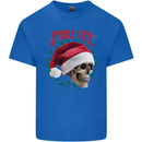 Jingle Hell Funny Christmas Skull Xmas Kids T-Shirt Childrens Royal Blue