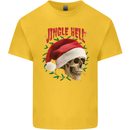 Jingle Hell Funny Christmas Skull Xmas Kids T-Shirt Childrens Yellow