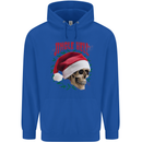 Jingle Hell Funny Christmas Skull Xmas Mens 80% Cotton Hoodie Royal Blue