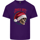 Jingle Hell Funny Christmas Skull Xmas Mens Cotton T-Shirt Tee Top Purple