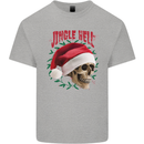 Jingle Hell Funny Christmas Skull Xmas Mens Cotton T-Shirt Tee Top Sports Grey