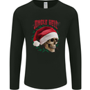 Jingle Hell Funny Christmas Skull Xmas Mens Long Sleeve T-Shirt Black