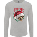 Jingle Hell Funny Christmas Skull Xmas Mens Long Sleeve T-Shirt Sports Grey
