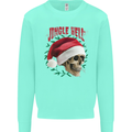 Jingle Hell Funny Christmas Skull Xmas Mens Sweatshirt Jumper Peppermint