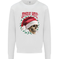 Jingle Hell Funny Christmas Skull Xmas Mens Sweatshirt Jumper White