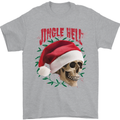 Jingle Hell Funny Christmas Skull Xmas Mens T-Shirt 100% Cotton Sports Grey