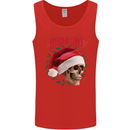 Jingle Hell Funny Christmas Skull Xmas Mens Vest Tank Top Red