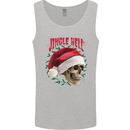Jingle Hell Funny Christmas Skull Xmas Mens Vest Tank Top Sports Grey