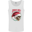 Jingle Hell Funny Christmas Skull Xmas Mens Vest Tank Top White