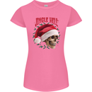 Jingle Hell Funny Christmas Skull Xmas Womens Petite Cut T-Shirt Azalea