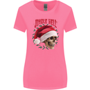 Jingle Hell Funny Christmas Skull Xmas Womens Wider Cut T-Shirt Azalea