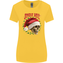 Jingle Hell Funny Christmas Skull Xmas Womens Wider Cut T-Shirt Yellow