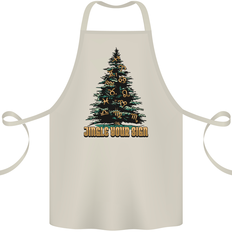 Jingle Your Star Sign Funny Christmas Xmas Cotton Apron 100% Organic Natural