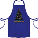 Jingle Your Star Sign Funny Christmas Xmas Cotton Apron 100% Organic Royal Blue