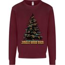 Jingle Your Star Sign Funny Christmas Xmas Kids Sweatshirt Jumper Maroon