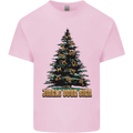 Jingle Your Star Sign Funny Christmas Xmas Kids T-Shirt Childrens Light Pink