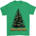 Jingle Your Star Sign Funny Christmas Xmas Mens T-Shirt 100% Cotton Irish Green