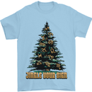 Jingle Your Star Sign Funny Christmas Xmas Mens T-Shirt 100% Cotton Light Blue