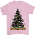 Jingle Your Star Sign Funny Christmas Xmas Mens T-Shirt 100% Cotton Light Pink