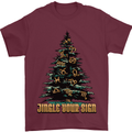 Jingle Your Star Sign Funny Christmas Xmas Mens T-Shirt 100% Cotton Maroon