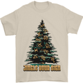 Jingle Your Star Sign Funny Christmas Xmas Mens T-Shirt 100% Cotton Sand