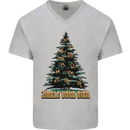 Jingle Your Star Sign Funny Christmas Xmas Mens V-Neck Cotton T-Shirt Sports Grey