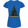 Jingle Your Star Sign Funny Christmas Xmas Womens Petite Cut T-Shirt Royal Blue