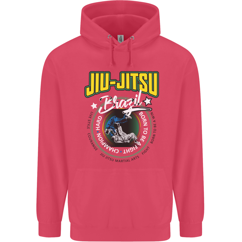 Jiu Jitsu Brazilian MMA Mixed Martial Arts Childrens Kids Hoodie Heliconia