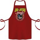 Jiu Jitsu Brazilian MMA Mixed Martial Arts Cotton Apron 100% Organic Maroon