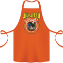 Jiu Jitsu Brazilian MMA Mixed Martial Arts Cotton Apron 100% Organic Orange