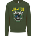 Jiu Jitsu Brazilian MMA Mixed Martial Arts Kids Sweatshirt Jumper Forest Green