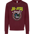 Jiu Jitsu Brazilian MMA Mixed Martial Arts Kids Sweatshirt Jumper Maroon
