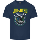 Jiu Jitsu Brazilian MMA Mixed Martial Arts Kids T-Shirt Childrens Navy Blue