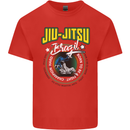 Jiu Jitsu Brazilian MMA Mixed Martial Arts Kids T-Shirt Childrens Red